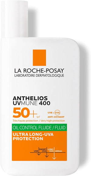 Protector Solar | Anthelios UV MUNE 400 Oil Control Fluido FPS 50+ | Piel Grasa