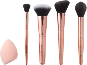 Set de brochas e.l.f. | Complexion Essentials Brush & Sponge Set